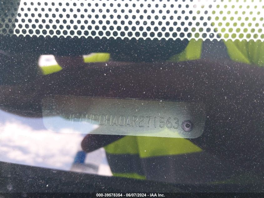 2010 Ford Fusion Se VIN: 3FAHP0HA0AR271563 Lot: 39578354