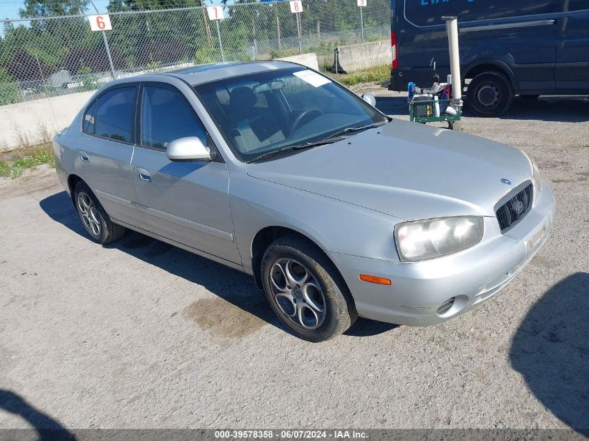 2002 Hyundai Elantra Gls VIN: KMHDN45D92U430378 Lot: 39578358