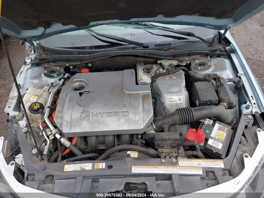2010 Ford Fusion Hybrid VIN: 3FADP0L3XAR212303 Lot: 39578362