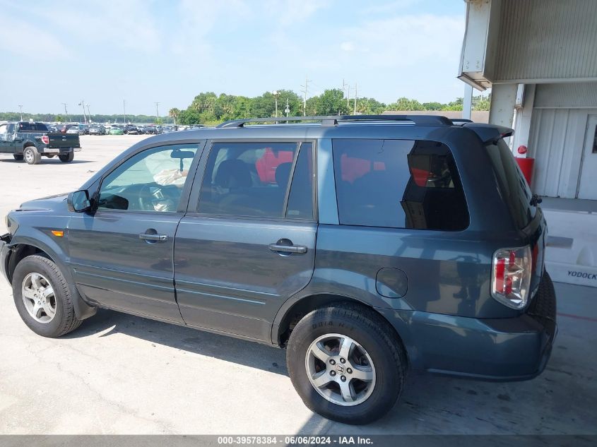 2006 Honda Pilot Ex VIN: 2HKYF18446H546309 Lot: 39578384