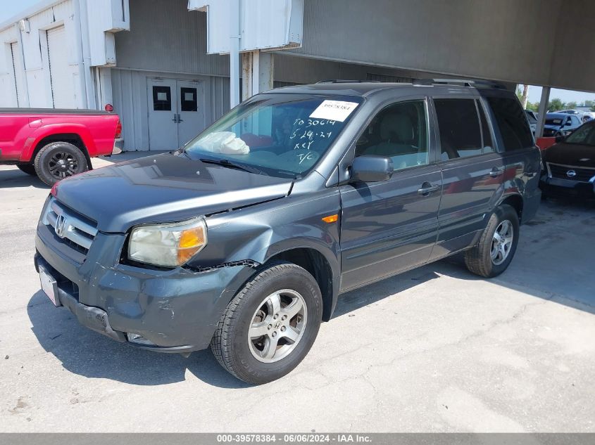 2006 Honda Pilot Ex VIN: 2HKYF18446H546309 Lot: 39578384