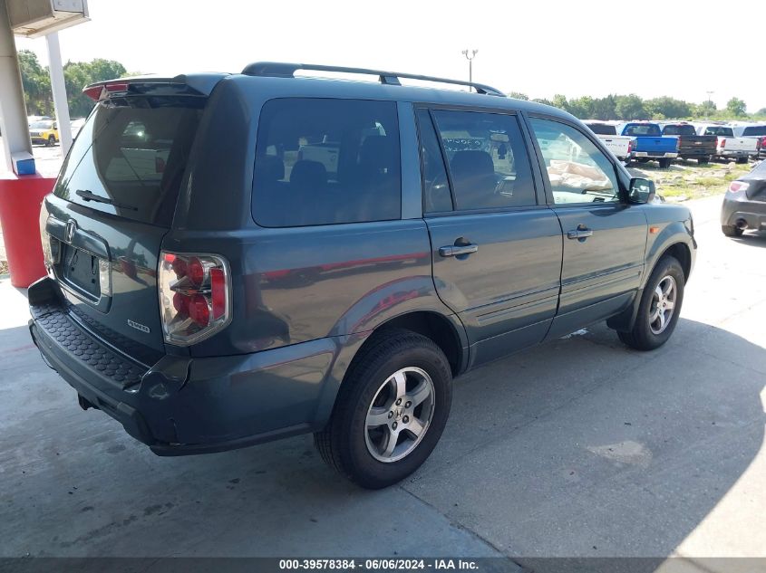 2006 Honda Pilot Ex VIN: 2HKYF18446H546309 Lot: 39578384