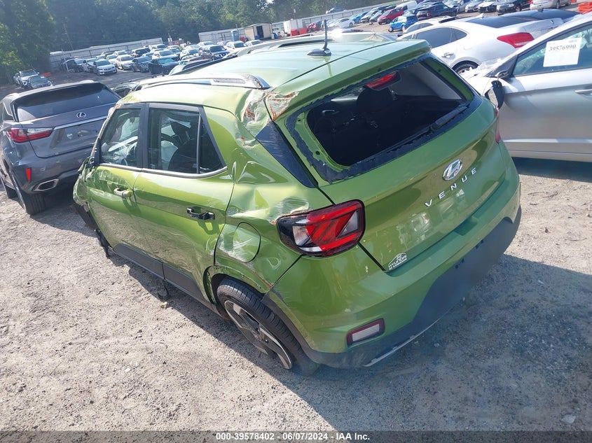 2023 Hyundai Venue Sel VIN: KMHRC8A33PU272899 Lot: 39578402