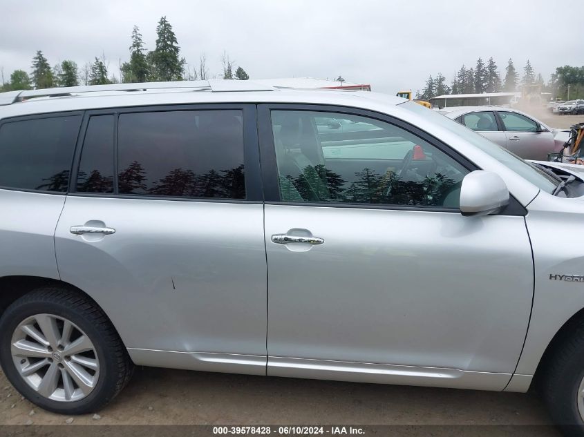 2008 Toyota Highlander Hybrid Limited VIN: JTEEW44AX82023408 Lot: 39578428