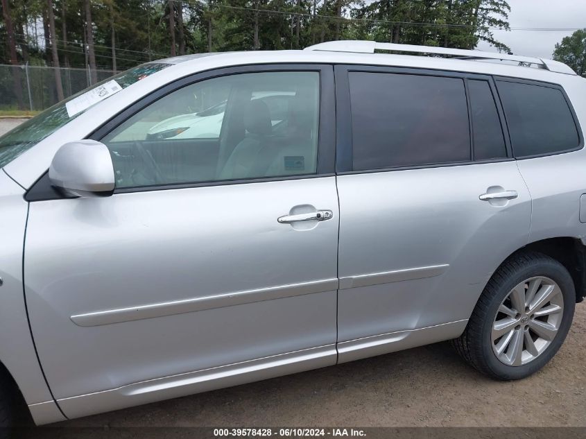 2008 Toyota Highlander Hybrid Limited VIN: JTEEW44AX82023408 Lot: 39578428