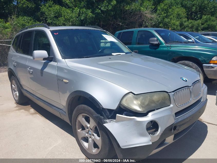 2008 BMW X3 3.0Si VIN: WBXPC93498WJ10078 Lot: 39578443