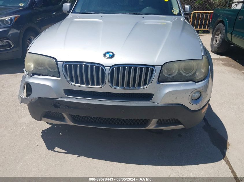 2008 BMW X3 3.0Si VIN: WBXPC93498WJ10078 Lot: 39578443