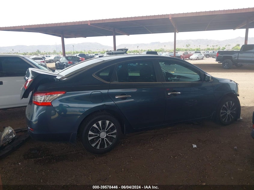 2015 Nissan Sentra Sv VIN: 3N1AB7APXFY256392 Lot: 39578446