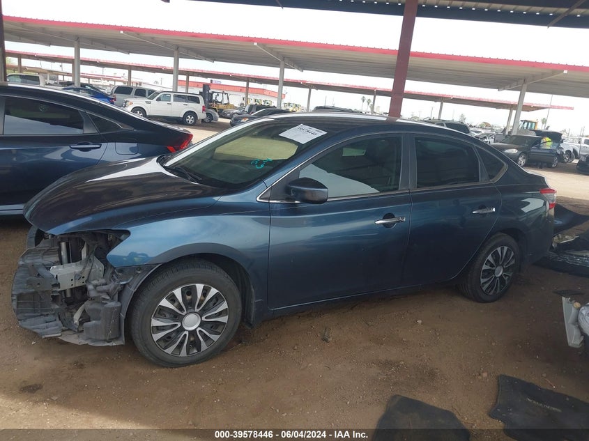 2015 Nissan Sentra Sv VIN: 3N1AB7APXFY256392 Lot: 39578446