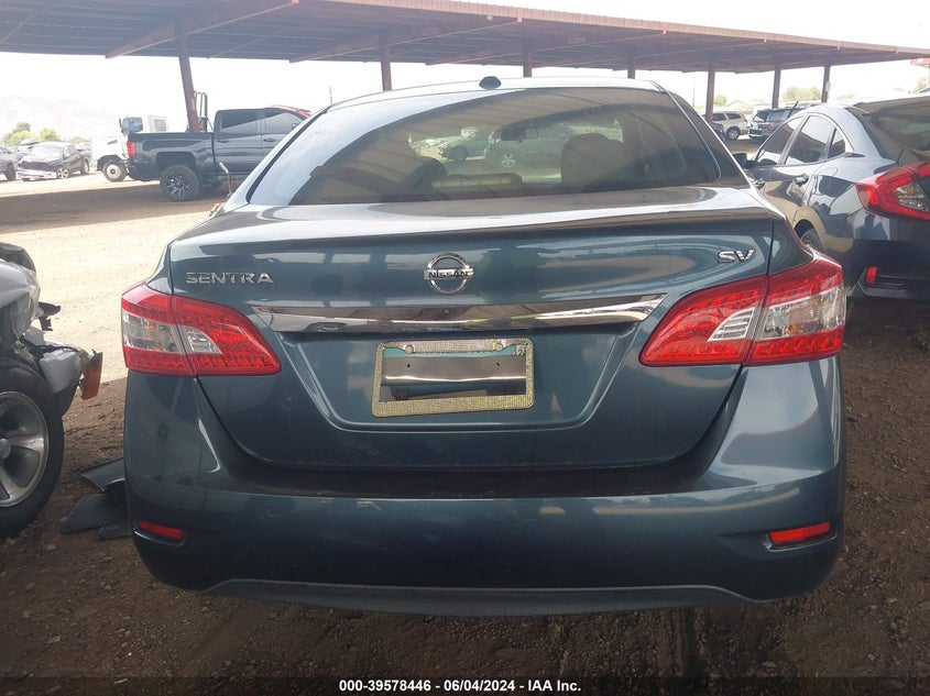 2015 Nissan Sentra Sv VIN: 3N1AB7APXFY256392 Lot: 39578446