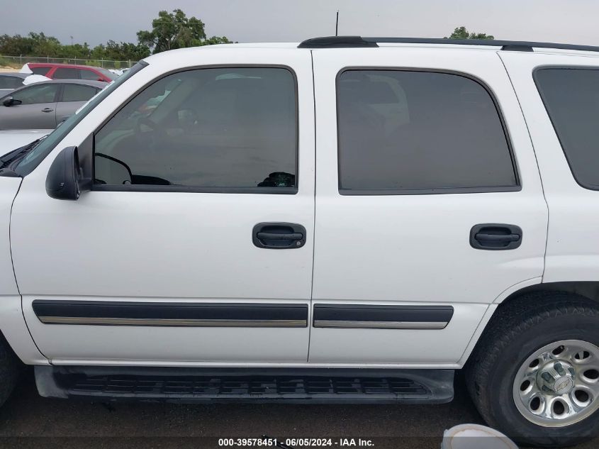 2004 Chevrolet Tahoe Ls VIN: 1GNEC13V54R309658 Lot: 39578451