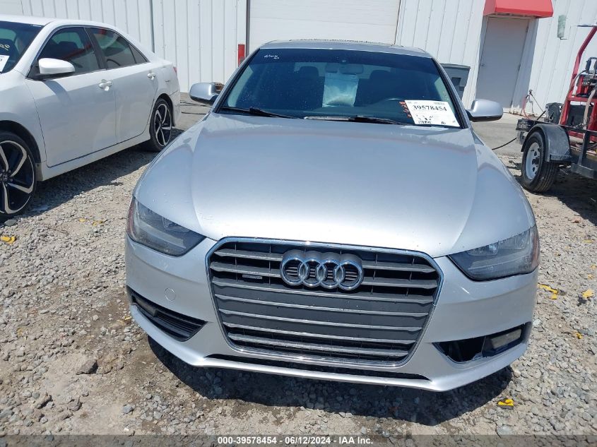 2013 Audi A4 2.0T Premium VIN: WAUBFAFL4DN043602 Lot: 39578454