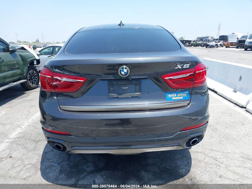 2017 BMW X6 xDrive35I VIN: 5UXKU2C31H0X46997 Lot: 39578464