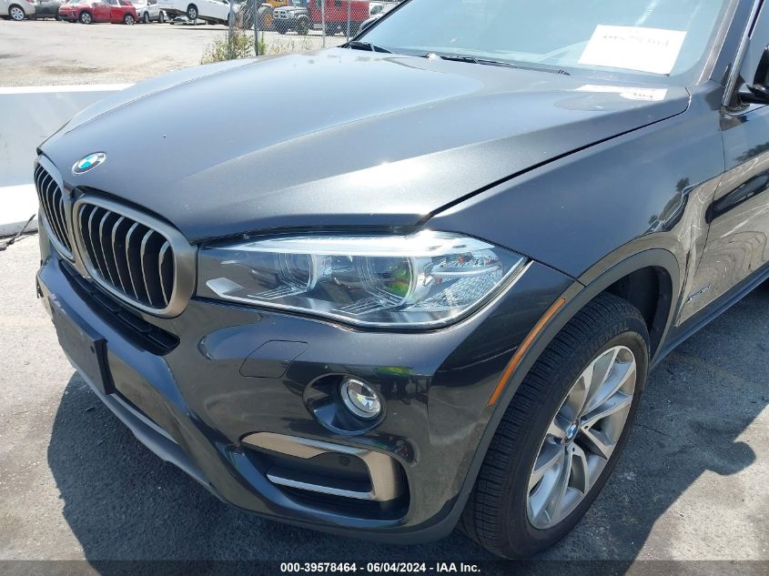 2017 BMW X6 xDrive35I VIN: 5UXKU2C31H0X46997 Lot: 39578464