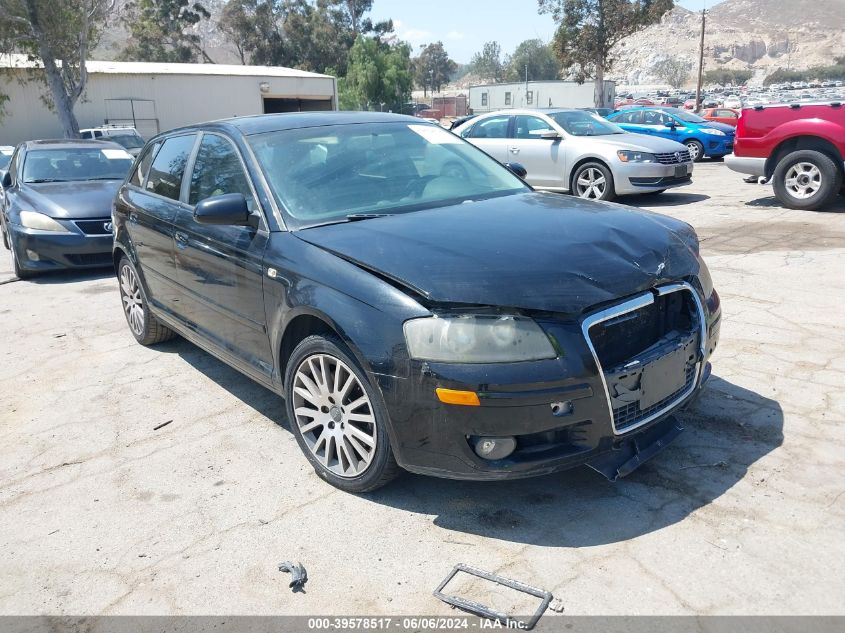 2008 Audi A3 2.0T VIN: WAUNF78PX8A030625 Lot: 39578517