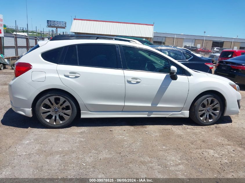 2015 Subaru Impreza 2.0I Sport Premium VIN: JF1GPAT68FG326389 Lot: 39578525