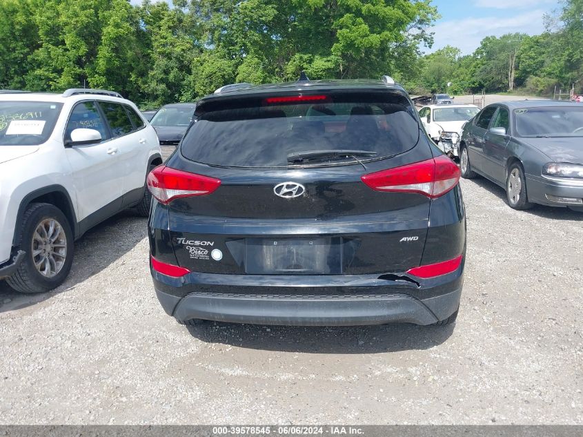 2018 Hyundai Tucson Sel VIN: KM8J3CA49JU719297 Lot: 39578545