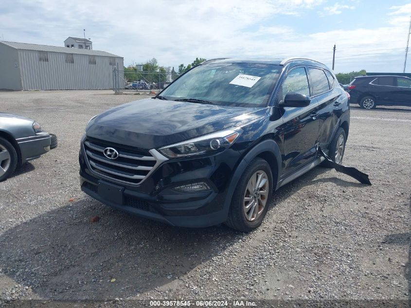 2018 Hyundai Tucson Sel VIN: KM8J3CA49JU719297 Lot: 39578545