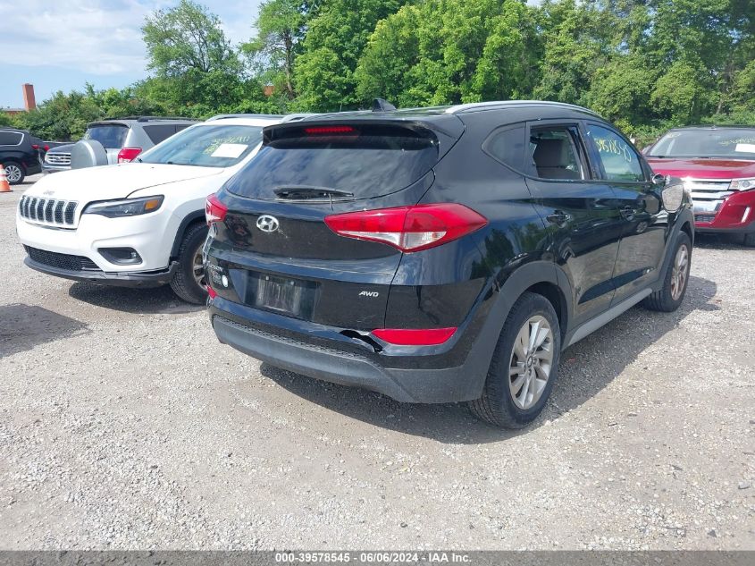 2018 Hyundai Tucson Sel VIN: KM8J3CA49JU719297 Lot: 39578545