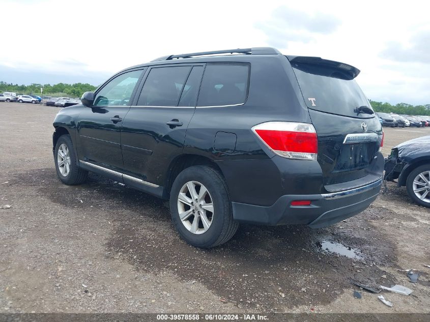 2012 Toyota Highlander Base V6 VIN: 5TDBK3EH8CS131388 Lot: 39578558