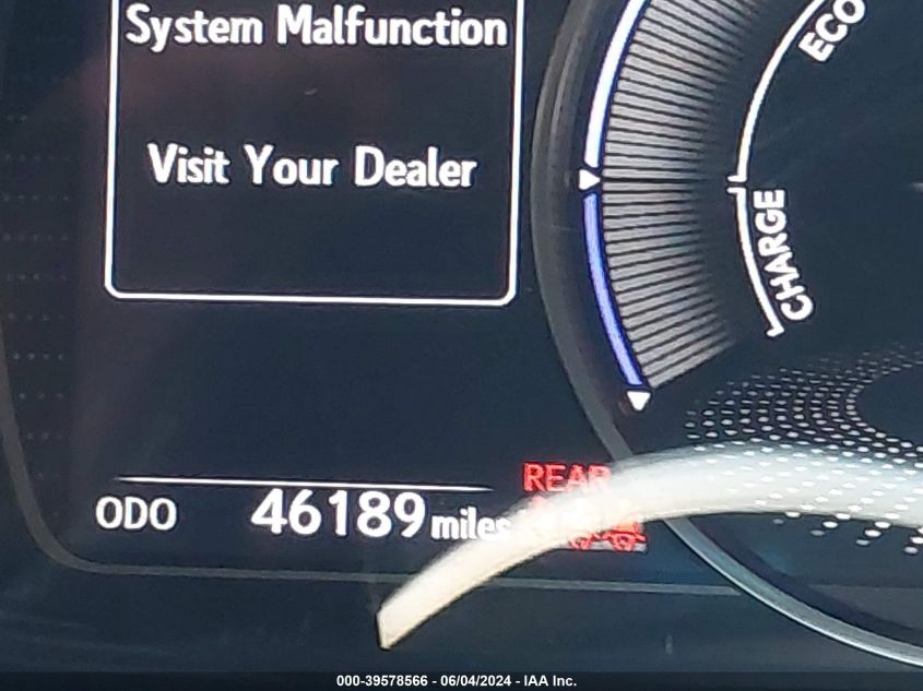 2022 Lexus Es 300H VIN: 58ADA1C15NU016594 Lot: 39578566