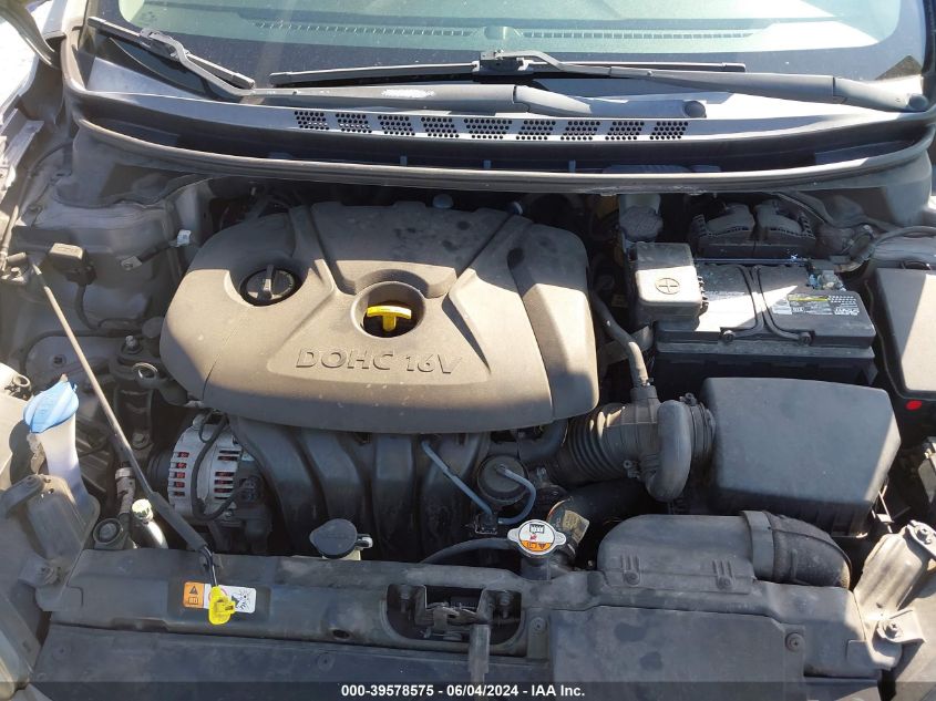 2014 Hyundai Elantra Se VIN: 5NPDH4AE1EH509343 Lot: 39578575