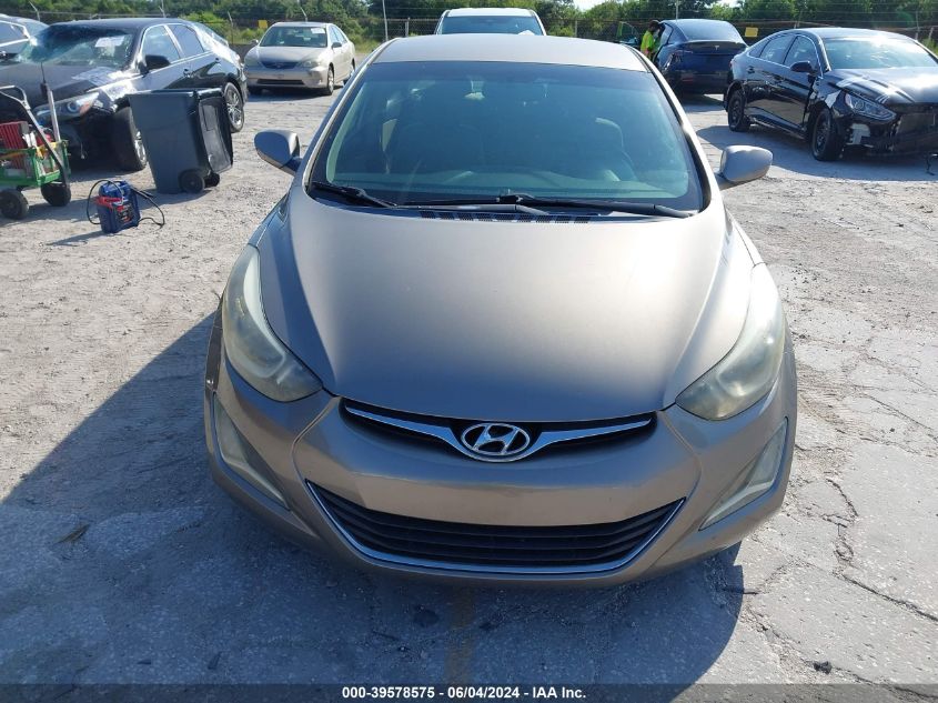 2014 Hyundai Elantra Se VIN: 5NPDH4AE1EH509343 Lot: 39578575