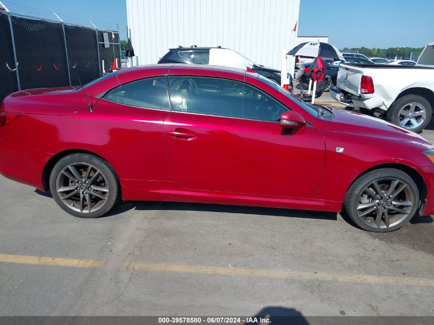 2013 Lexus Is 250C VIN: JTHFF2C27D2527477 Lot: 39578580