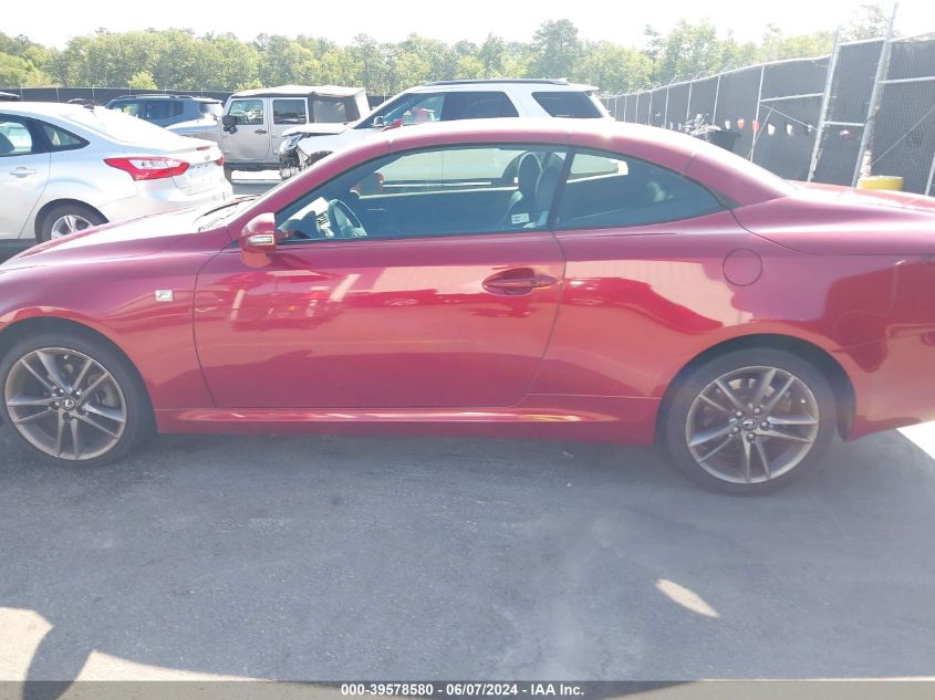 2013 Lexus Is 250C VIN: JTHFF2C27D2527477 Lot: 39578580