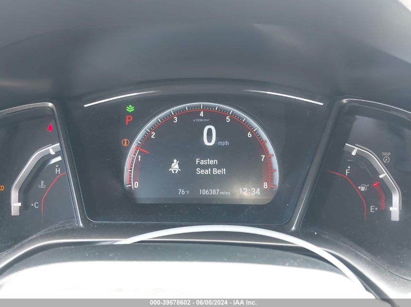 2018 Honda Civic Sport Touring VIN: SHHFK7H94JU427666 Lot: 39578602