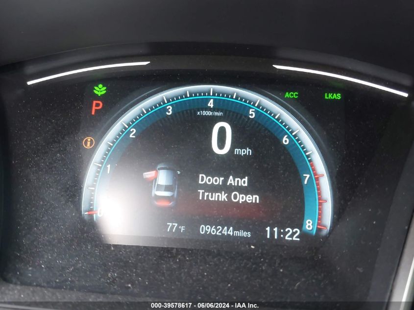 2017 HONDA CIVIC EX - 19XFC2F82HE024393