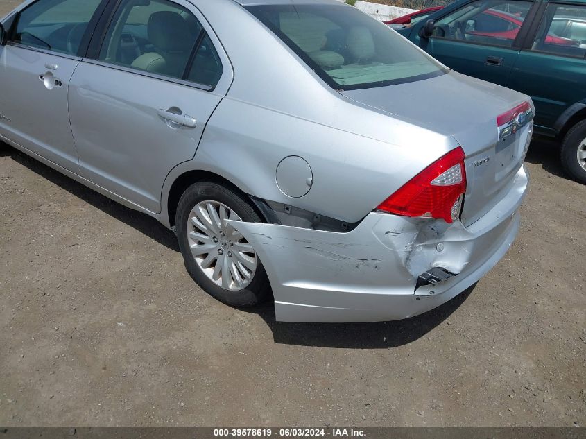 2011 Ford Fusion Hybrid VIN: 3FADP0L30BR166286 Lot: 39578619