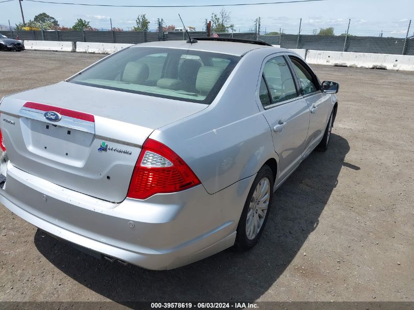 2011 Ford Fusion Hybrid VIN: 3FADP0L30BR166286 Lot: 39578619