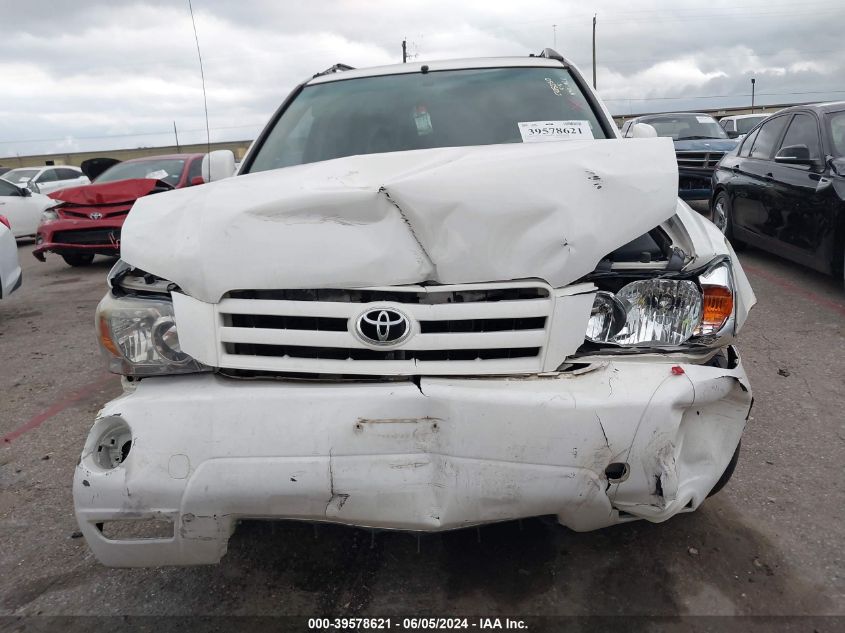 2006 Toyota Highlander V6 VIN: JTEDP21A660108062 Lot: 39578621