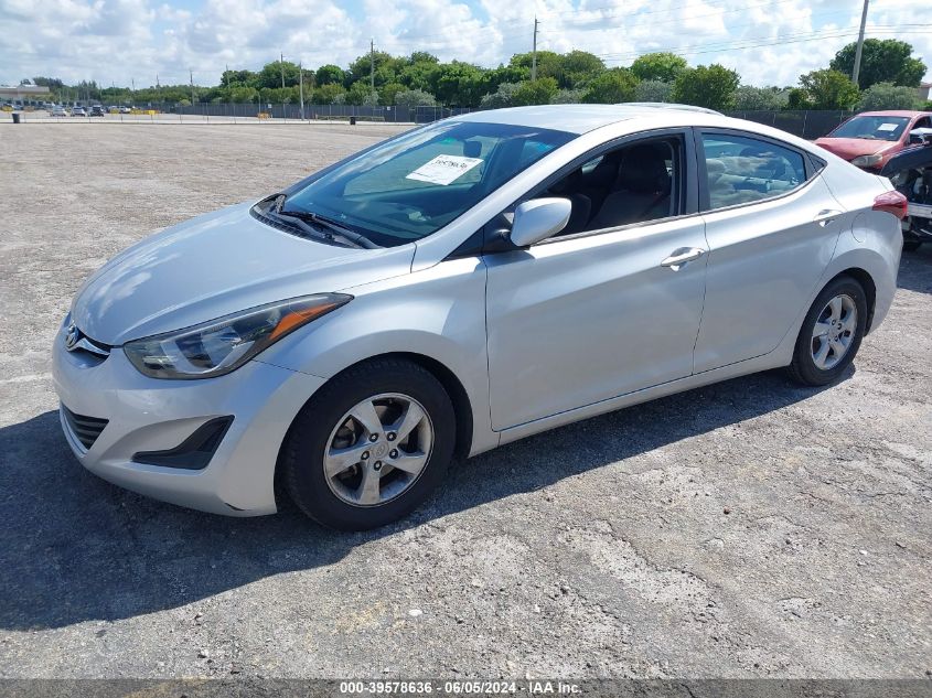 2014 Hyundai Elantra Se VIN: KMHDH4AEXEU179476 Lot: 39578636