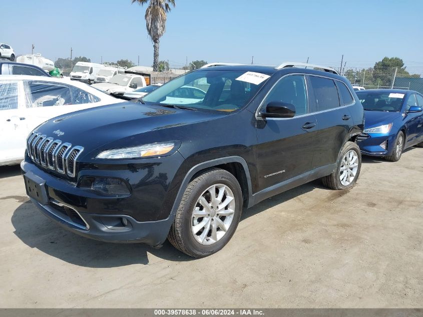 2016 Jeep Cherokee Limited VIN: 1C4PJMDB9GW282970 Lot: 39578638