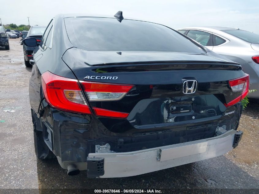 2022 Honda Accord Sport VIN: 1HGCV1F30NA102990 Lot: 39578646