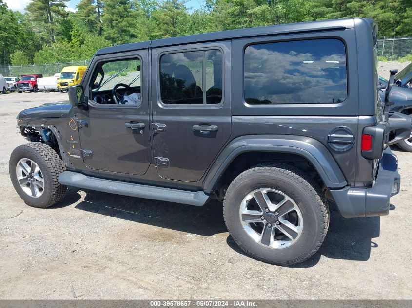 2020 Jeep Wrangler Unlimited Sahara 4X4 VIN: 1C4HJXEG9LW137762 Lot: 39578657