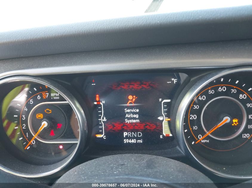 2020 Jeep Wrangler Unlimited Sahara 4X4 VIN: 1C4HJXEG9LW137762 Lot: 39578657