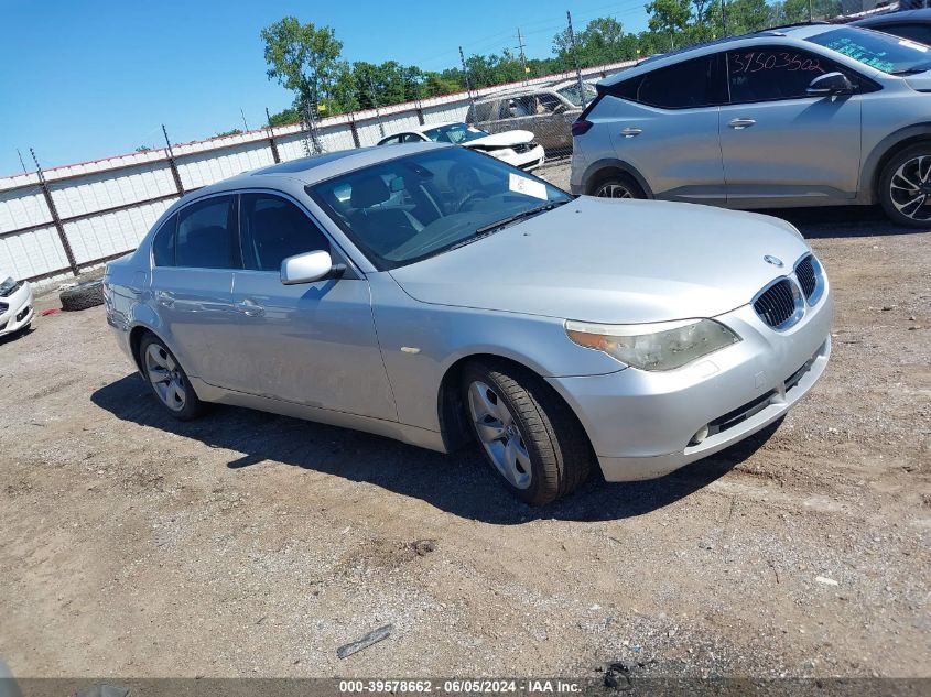 2006 BMW 525 I VIN: WBANE53566CK79101 Lot: 39578662