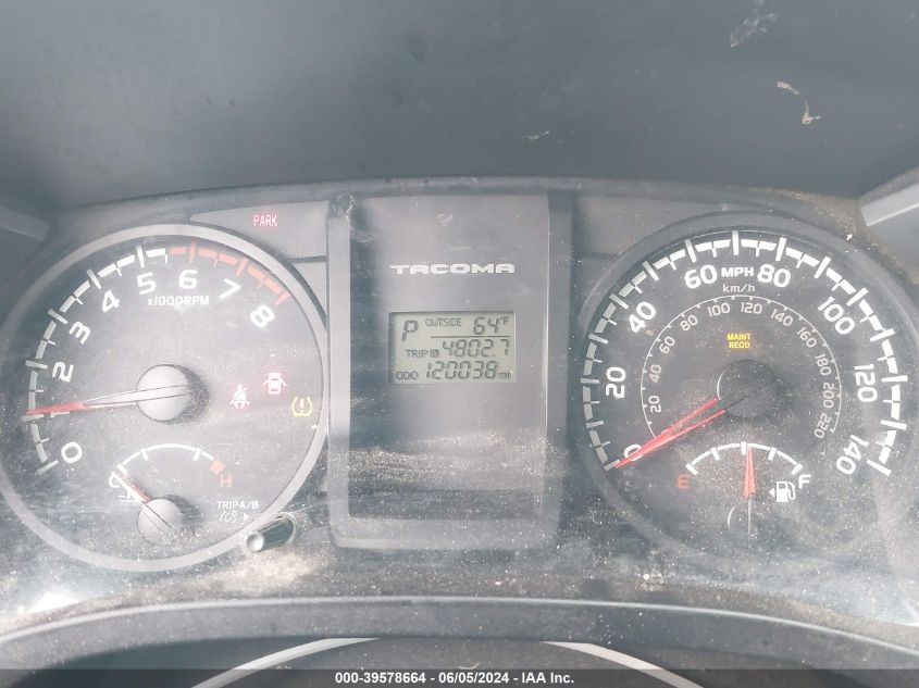 2017 Toyota Tacoma Sr VIN: 5TFRX5GN7HX093832 Lot: 39578664
