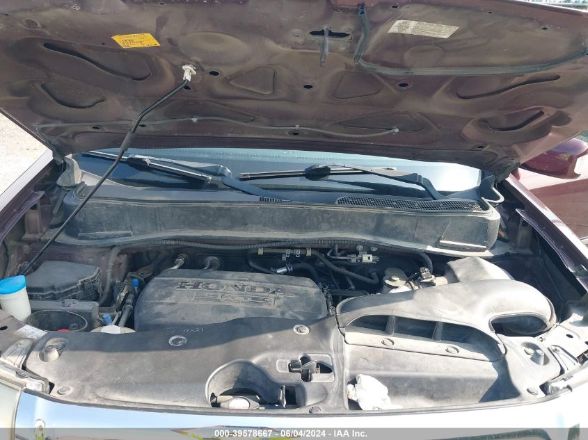 2011 Honda Pilot Touring VIN: 5FNYF3H95BB031321 Lot: 39578667