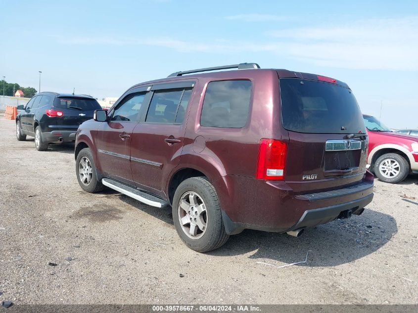 2011 Honda Pilot Touring VIN: 5FNYF3H95BB031321 Lot: 39578667