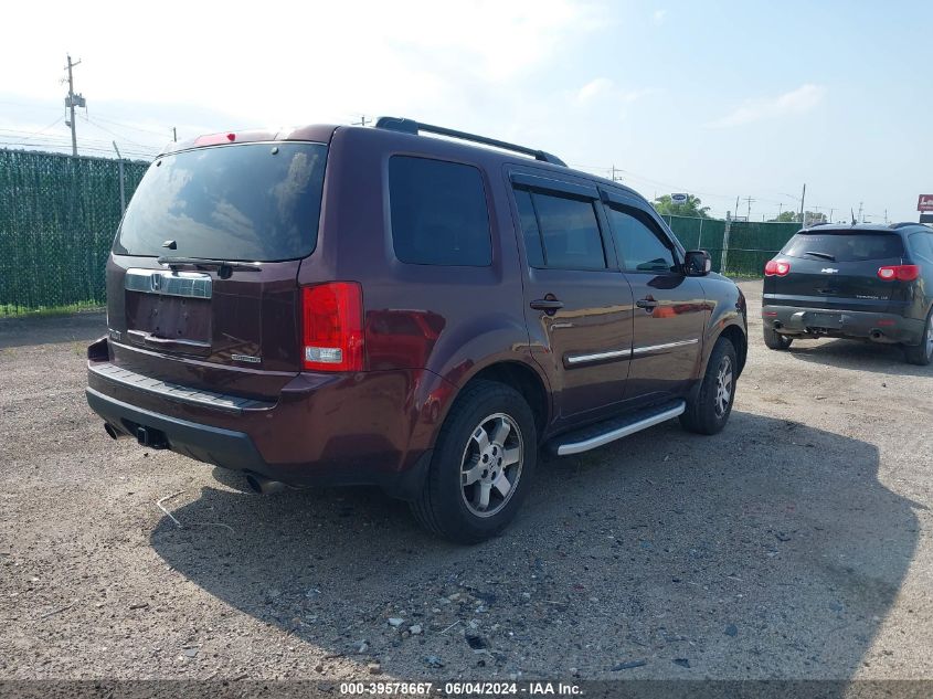 2011 Honda Pilot Touring VIN: 5FNYF3H95BB031321 Lot: 39578667