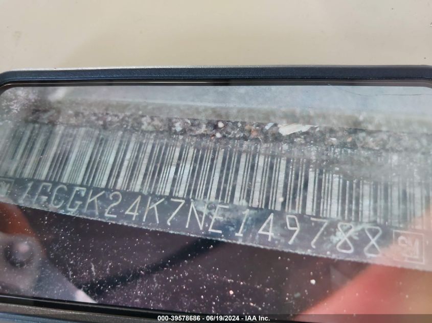 1992 Chevrolet Gmt-400 K2500 VIN: 1GCGK24K7NE149788 Lot: 39578686