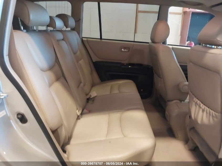 2002 Toyota Highlander Limited V6 VIN: JTEHF21A120075955 Lot: 39578707