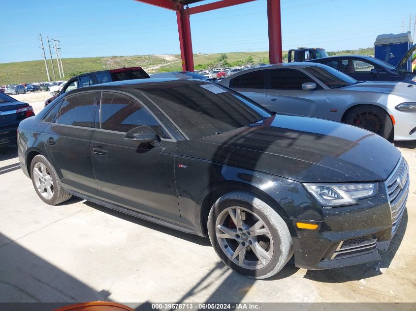 2018 Audi A4 2.0T Tech Ultra Premium/2.0T Ultra Premium VIN: WAUKMAF43JA227687 Lot: 39578713