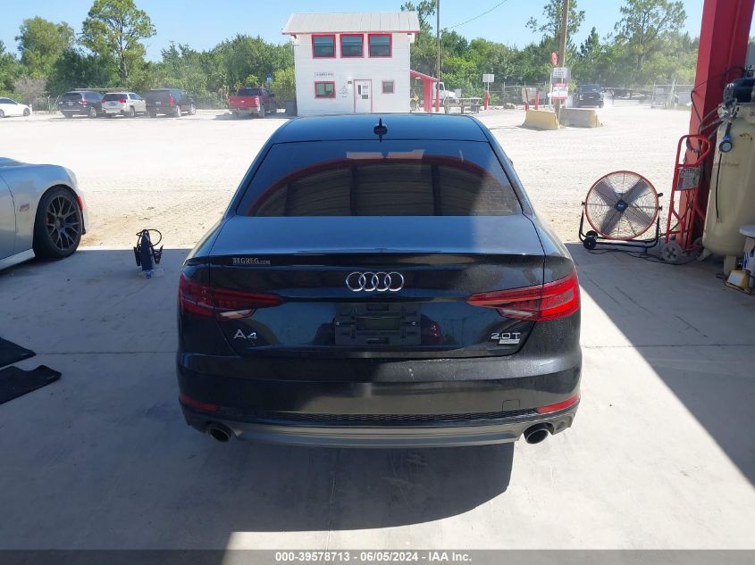 2018 Audi A4 2.0T Tech Ultra Premium/2.0T Ultra Premium VIN: WAUKMAF43JA227687 Lot: 39578713