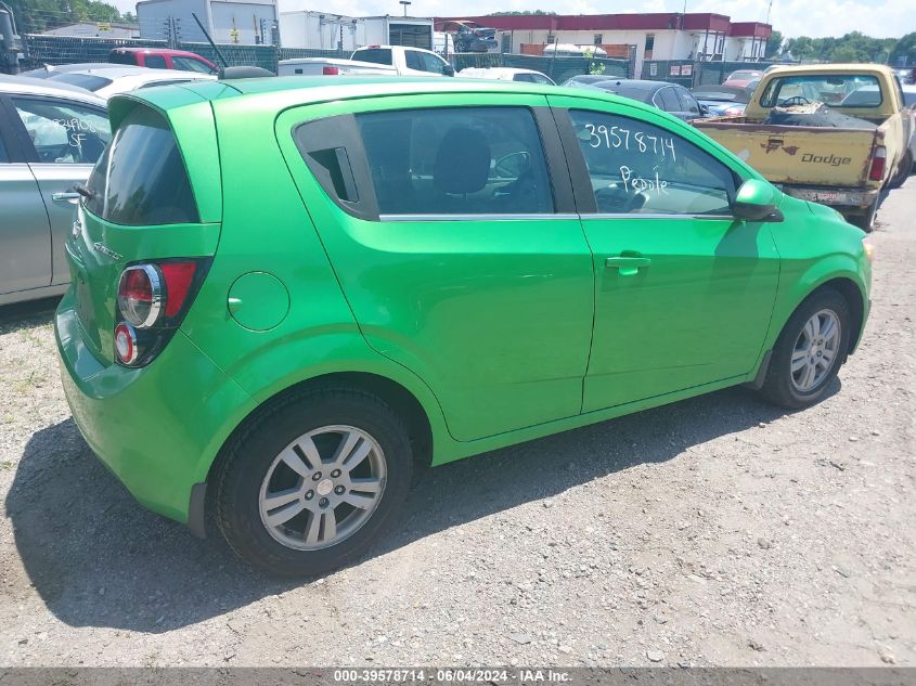 2015 Chevrolet Sonic Lt Auto VIN: 1G1JC6SG6F4102034 Lot: 39578714