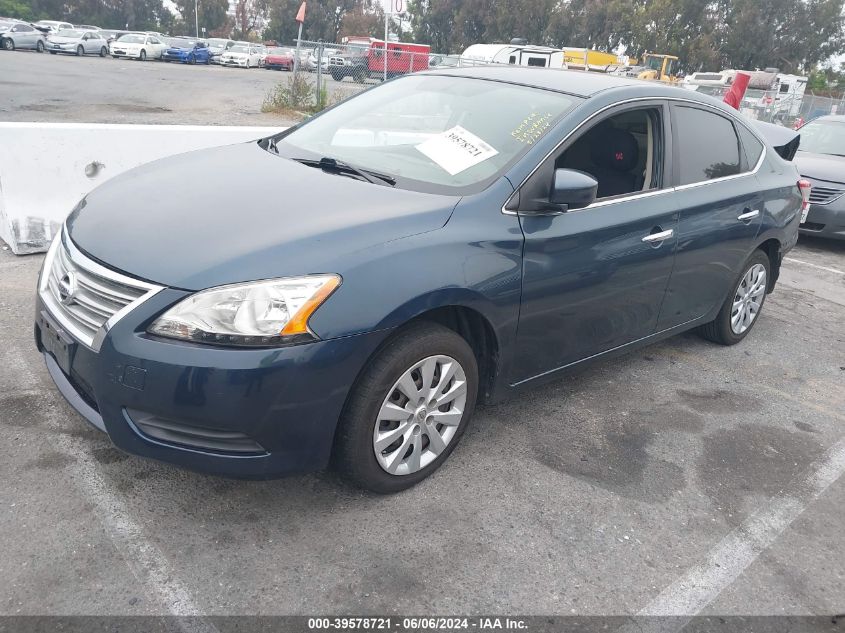 2014 Nissan Sentra Sv VIN: 3N1AB7AP5EY314620 Lot: 39578721